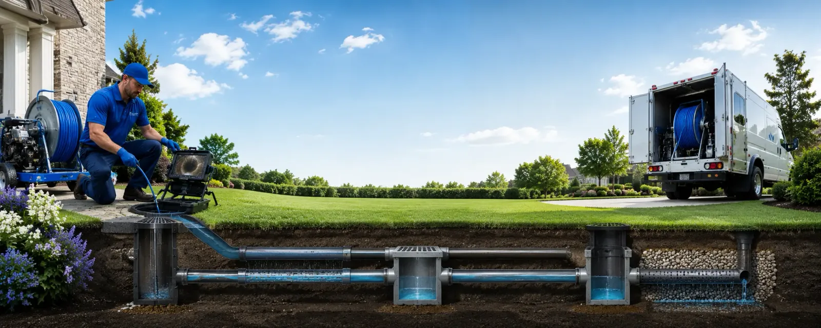 Outdoor drain cleaning information for Tioga, WV